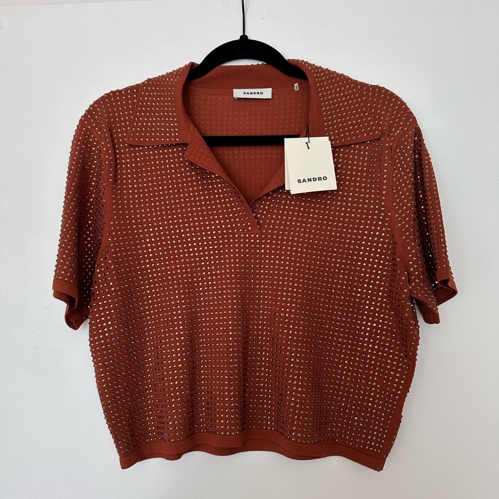 Sandro Embellished Top